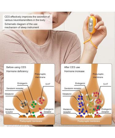 Mini Hand Held Sleep Aid Device Micro-Current Calm Carry Anxiety Device USB Rechargeable Hypnotic Sleeping Aids for Fast and Deep Sleep Stress Relief (Yellow) - Buy Online on GoSupps.com