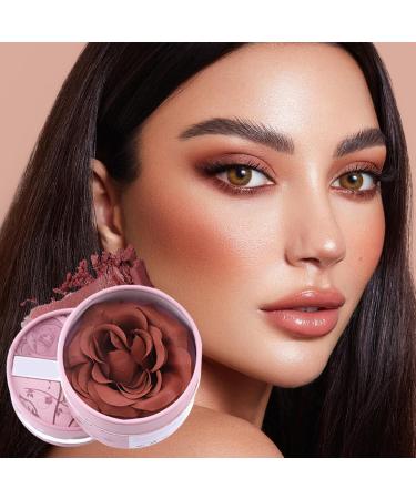 Flower Beauty Blush | 3D Petal Pattern Travel Size Contour Cream & Highlighter 3.5g Naturally Scented Nude Complexion for Travel Weddings and All Seasons - Buy Online on GoSupps.com
