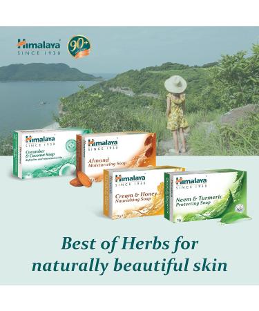 Himalaya Coconut and Cucumber Soap | Revitalizes Your Senses | Moisturizes and Hydrates Skin | Leaves Skin Softer and Smoother | Does Not Dry Skin - 75g (Pack of 6) Cucumber 12.5 g (Pack of 6) - Buy Online on GoSupps.com