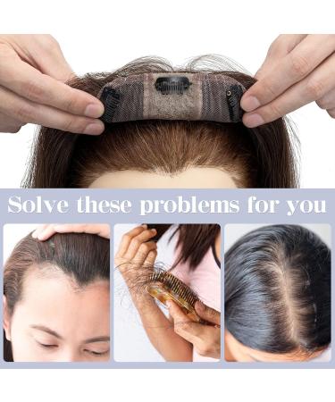 S-noilite Human Hair Toppers for Thinning Hair Women Real Hair Topper Hair Piece Clip in Toupee 100% Remy Real Human Hair 35g(#2-1 Dark Green Brown 10 Inch) 10 Inch Dark Green Brown - Buy Online on GoSupps.com