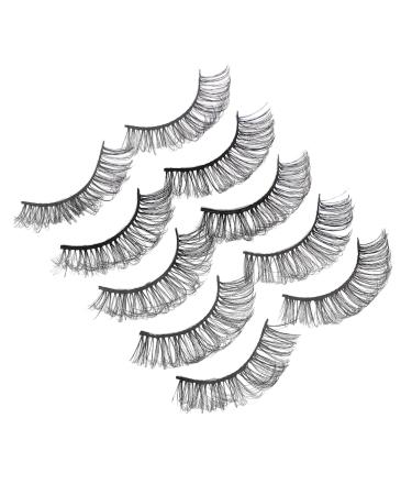 POPETPOP 5 Pairs Dense False Eyelash Imitation Russia 5d Curly
