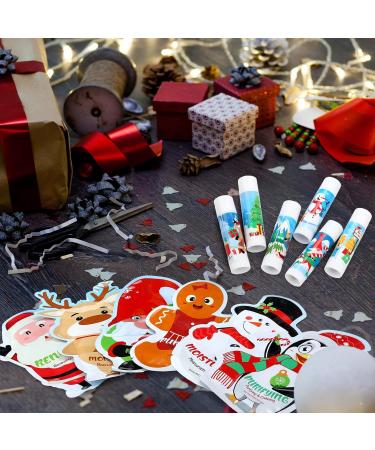 Dansib 48 Pcs Christmas Lip Balm and Facial Masks Gifts Bulk Christmas Stocking Stuffers Lip Balms Favors Skincare Spa Face Sheet Masks Skincare Set Winter Holiday Gifts Supplies for Women Spa Party - Buy Online on GoSupps.com