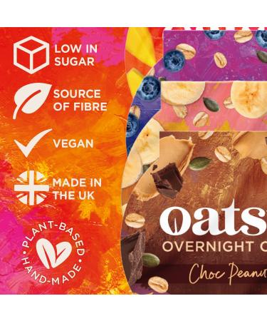 Build Your Box | OATSU Overnight Oats | Customisable Six-Flavour Bundle | Plant-Based Protein-Packed UK-Made | Ready-to-Eat | Eco-Friendly Packaging | 6 x 170g - Buy Online on GoSupps.com