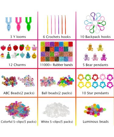 VENSEEN Rubber Band Bracelet Kit - 12000+ Loom Bracelet Making Set for Kids & Girls | DIY Crafting Gift in 28 Colors - Buy Online on GoSupps.com