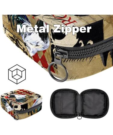 Menstrual Pad Bag with Zipper | Vintage Animal Rooster Pouch for Women & Girls | Stylish Tampon Collection Bag - Buy Online on GoSupps.com