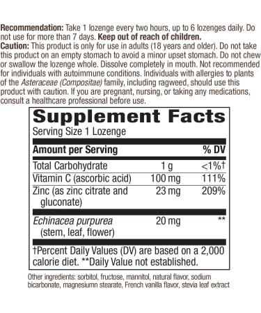 Nature's Way Zinc Lozenges - Wild Berry Flavored, 60 Lozenges - Buy Online on GoSupps.com