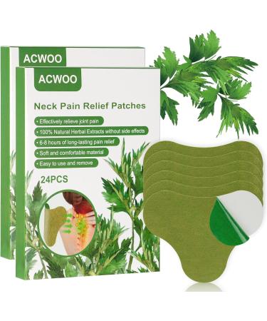 ACWOO 48PCS Natural Wormwood Pain Relief Patch for Neck/Knee/Back - Long Lasting Herbal Plaster for Arthritis & Joint Pain - Buy Online on GoSupps.com