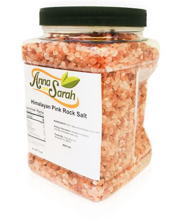 Anna and Sarah Himalayan Pink Rock Salt 5 Lbs - Premium Quality in Jar - Buy Online on GoSupps.com