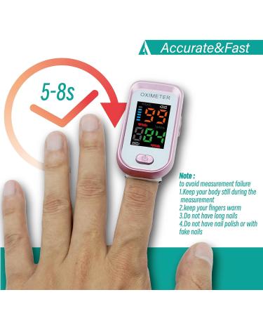 Pulse Oximeter Fingertip - Fast SpO2 & Heart Rate Monitor with Large LED Screen | Oxygen Meter for Sports & Aviation | International Shipping Available - Buy Online on GoSupps.com