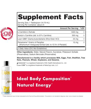 NutraOne Carnicuts Xtreme L-Carnitine Liquid Supplement - Stimulant Free Pineapple Flavor | 31 Servings - International Shipping Available - Buy Online on GoSupps.com