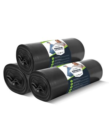 Garbage bags 120l black - extremely tearproof - waste bags - waste sachet XXL - Type 100 extra - garbage bag 120 l - 70 - 700x1100 mm - LDPE - Large garbage bag - 120 liters - 75 bags 120 liters black - 75 garbage bags
