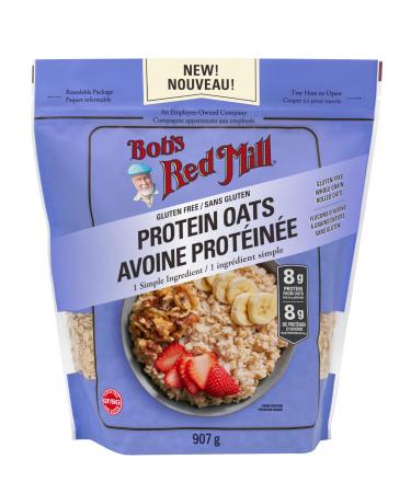 Bob's Red Mill Gluten-Free Non-GMO Whole Grain and Vegan Protein Oats 907 gr (Pack of 1)