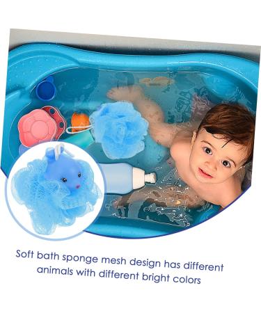 MAGICLULU Children's Bath Sponge Bath Skin Scrubber Bath Cleaning Scrubber Body Loofah Sponge for Bath Shower Cleaning Scrubber Bath Sponge for Rich Foaming Bath Ball Cleaning Ball - Buy Online on GoSupps.com