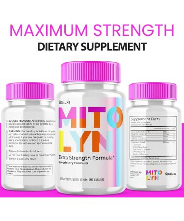 (3 Pack) Mitolyn Pills Vitamin Supplement Mytolyn Capsules Advanced Formula Mitolin Mytolin Max Strength Reviews with Green Coffee Tea Extract Glucomannan Cayenne (180 Ct) - Buy Online on GoSupps.com