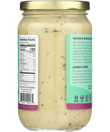 Yai's Thai Green Coconut Curry Sauce - 16oz | Mild Spice & Flavorful - Buy Online on GoSupps.com