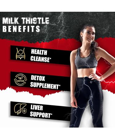 BMVINVOL Milk Thistle Capsules with Beet Root Punarnava Amla Ginger Dandelion Cissus - 150 Count - 5 Month Supply - Buy Online on GoSupps.com