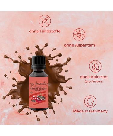 Buy My Beauties Flavour Drops 30ml - Chocolate & Cherry - Sugar-Free Aroma Drops for Food - Low-Calorie International Shipping - Buy Online on GoSupps.com