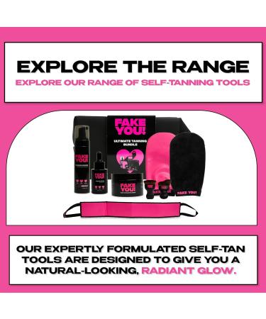 Fake You! Tanning Mitt - Dual-Sided Fake Tan Mitt for Flawless Application - Self Tan Mitt 100% Waterproof Vegan & Cruelty-Free No Stained Hands Professional Finish - Buy Online on GoSupps.com