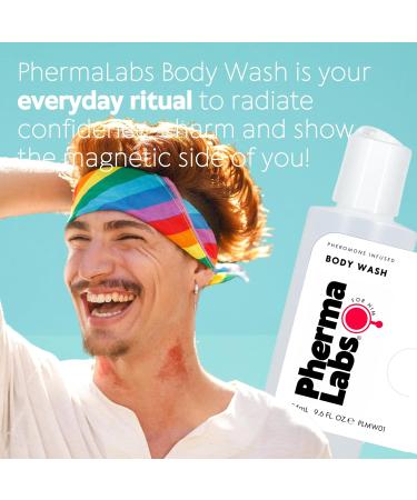 PHERMALABS Attract Men for Gay Men Pheromones Infused Body Wash For Him 9.6 fl oz bottle - Highest Concentration Of Pheromone Possible - Fresh & Long-lasting Smell - Buy Online on GoSupps.com