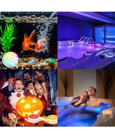 Czemo Pool Lighting - 4 Magnetic LED Underwater Lights with Remote Control | IP68 Waterproof for Pools Ponds & Aquariums - Buy Online on GoSupps.com