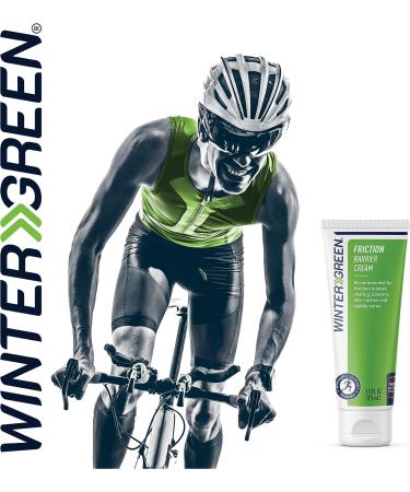 Wintergreen Friction Barrier Cream 2.5 Oz - Tea Tree Oil & Shea Butter Formula for Chafing, Blisters & Rashes - Ideal for Sports, Exercise & Cycling - 75mL - Buy Online on GoSupps.com