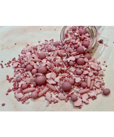 Easter Themed Edible Sprinkles (90g tub) (Pink Easter Bunny Mix)