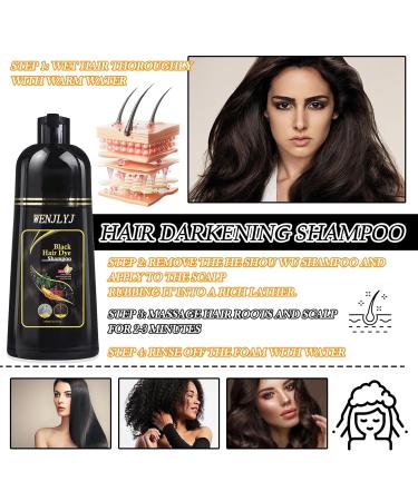 Buy Black Hair Dye Shampoo | Long Lasting Hair Color Shampoo for Men & Women - Shop Now - Buy Online on GoSupps.com