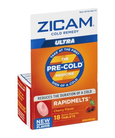Zicam Ultra Rapidmelts Cherry 18ct - Fast-Acting Cold Remedy - Buy Online on GoSupps.com