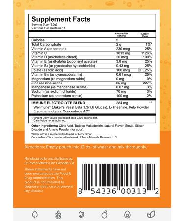 Dr. Price's Immune Booster Powder - Vitamins C  A  D  E & B6 + Zinc & Amino Acids - Buy Online on GoSupps.com