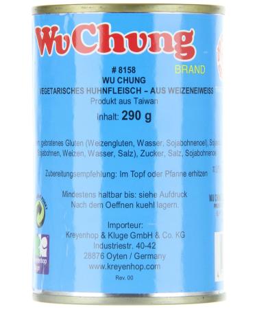 WU CHUNG Wheat Gluten Mock Chicken - 290g Pack of 2 | Healthy Plant-Based Protein for International Shipping - Buy Online on GoSupps.com