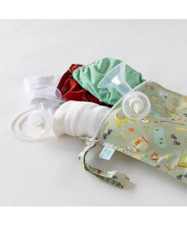 Bumkins Waterproof Wet Bag 12x14 - Washable & Reusable for Travel, Beach, Pool, Stroller - Ideal for Diapers, Gym Clothes, Swimsuits & Toiletries - Camp Gear - Buy Online on GoSupps.com