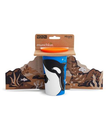 Munchkin Miracle 360 WildLove Sippy Cup 9 Oz - Orca Design - 1 Pack | Eco-Friendly Sippy Cup for Toddlers - Buy Online on GoSupps.com