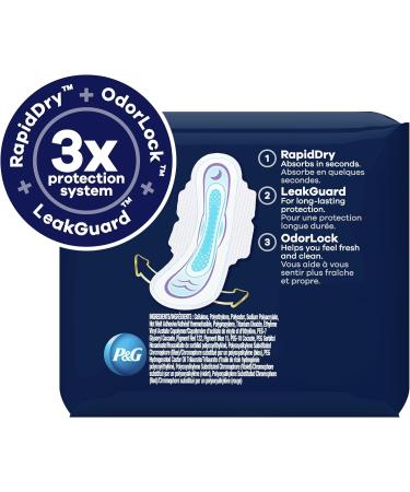 Always Ultra Thin Overnight Pads Size 4 with Wings - 96 Count - Buy Online on GoSupps.com