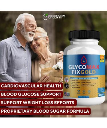 Glyco Max Fix Gold All Natural Formula to Maintain Healthy Levels Maximum Strength Daily Formula Blood Reviews (1 Pack - 60 Capsules) (2) - Buy Online on GoSupps.com