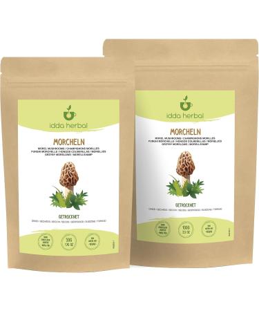  IDDA Herbal IDDA Herbal Dried Morels 50g Dehydrated Pointed Morels Dried Mushrooms Morchella - Buy Online on GoSupps.com