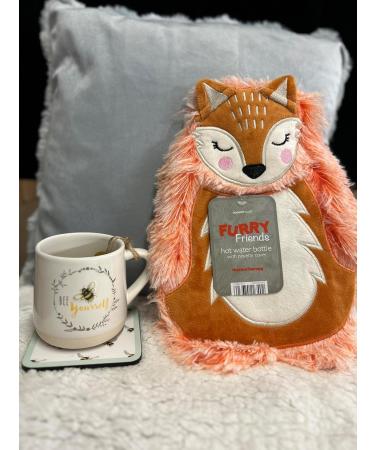Savannah Homewares Hot Water Bottle Furry Friends Fox - Cozy & Cute Comfort for All Seasons - Buy Online on GoSupps.com