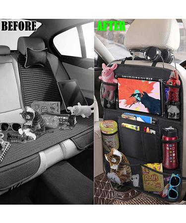 Car Seat Organizer with Auto Hooks - Back Seat Protector for Kids with Tablet Holder and Travel Accessories - Buy Online on GoSupps.com