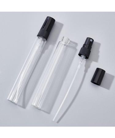 BENECREAT Mini Glass Spray Bottles Set - 30 Pieces (3ml/5ml/10ml) with Funnel & Pipettes - Perfect for Perfumes & Cosmetics - Fine Fog Atomizers (Black Cap) - Buy Online on GoSupps.com