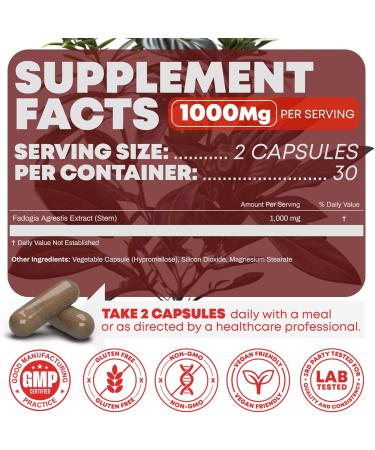 Peak Revival-X Fadogia Agrestis+ Performance Creatine Monohydrate Powder Supplement + Turkesterone & Tongkat Ali Gluten Free Non-GMO Vegan (60 Capsules) - Buy Online on GoSupps.com