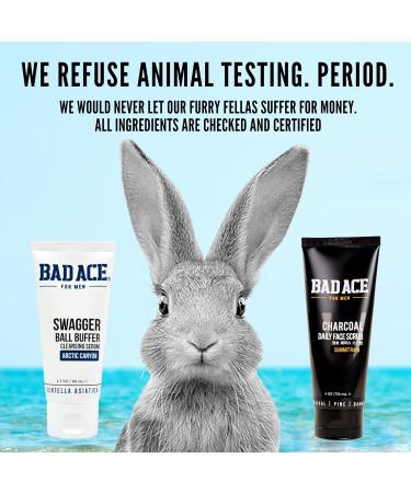 BAD ACE Men's Care Bundle: SwaggerBall Buffer Intimate Wash for Men (2.7 oz) and Charcoal Facial Wash for Men (4 oz) - Buy Online on GoSupps.com