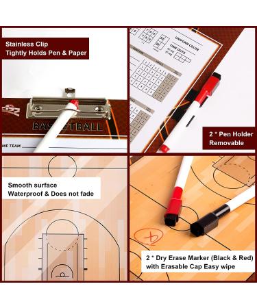 PHYSIZZ Basketball Coaching Board | Double-Sided Dry Erase Clipboard for Coaches - Buy Online on GoSupps.com