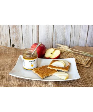Malzit Apple Spread (6 x 150g) - Organic & Vegan Barley Malt Bread Spread | Low Sugar Alternative to Honey & Jam - Buy Online on GoSupps.com