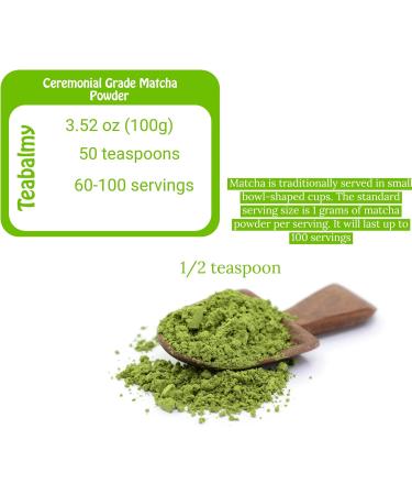 Organically Grow Grade Matcha Green Tea Powder | SUPERFOOD Green Tea | Hight Antioxidants Energy | Premium First Harvest Ceremonial Grade | Supports Radiant Skin | Super Matcha Calm Energy Latte Mix Smoothies & Recipes (100 g (Pack of 1)) - Buy Online on GoSupps.com