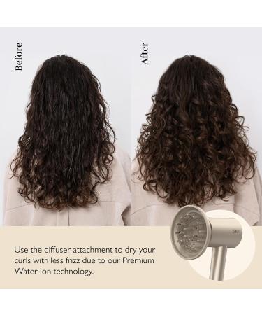  Silk n Hair Dryer - SilkyAir Pro HDB003 | Premium Ionic Blow Dryer with Diffuser & Concentrator | 1600W | 18 Modes LED Display | No Heat Damage & Frizz Prevention | Beige  - Buy Online on GoSupps.com
