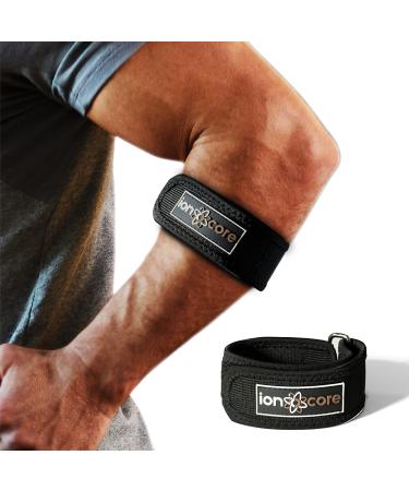 ionocore Tennis Elbow Support Strap - Golfers Elbow Support for Men & Women - Arm Support for Rapid Pain Relief & Recovery - Elbow Brace with EVA Compression Pad & Adjustable Tennis Elbow Support 1