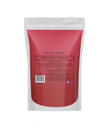 Aroma Depot Beet Root Powder 4oz Raw & Non-GMO I Vegan & Gluten Free I Nitric Oxide Booster I Boost Stamina and Increases Energy I Immune System Booster I 100% Natural