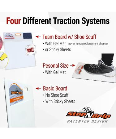 StepNGrip White Basketball Sticky Mat | Shoe Grip Enhancer | 15 x 18 Replaceable Sheets | Courtside Sticky Pad - Buy Online on GoSupps.com