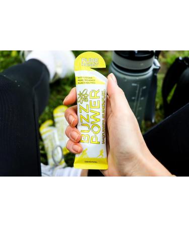 Buzz Power Natural Energy Gel | Organic Honey with Electrolytes | 25g Carbohydrates | Exercise Performance & Endurance Boost | Pack of 5 - Buy Online on GoSupps.com
