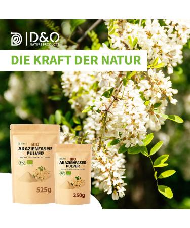 Organic Acacia Fiber Powder 250g | Natural Vegan Soluble Fiber | Well-Tolerated Dietary Fiber | 1 Pack - Buy Online on GoSupps.com