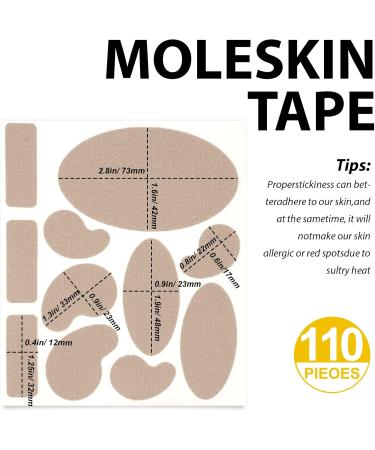 Moleskin Tape for Feet - Quality Heel Stickers & Anti-wear Pads | Blister Prevention & Foot Protection (220 Pieces - Buy Online on GoSupps.com